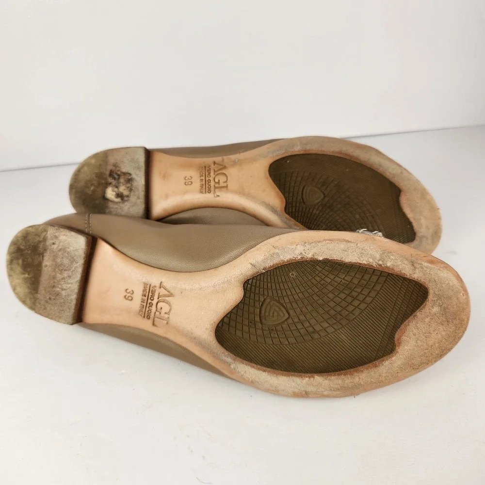 AGL ATTILIO GIUSTI Women's Ballet Preppy Flats 39 (8)